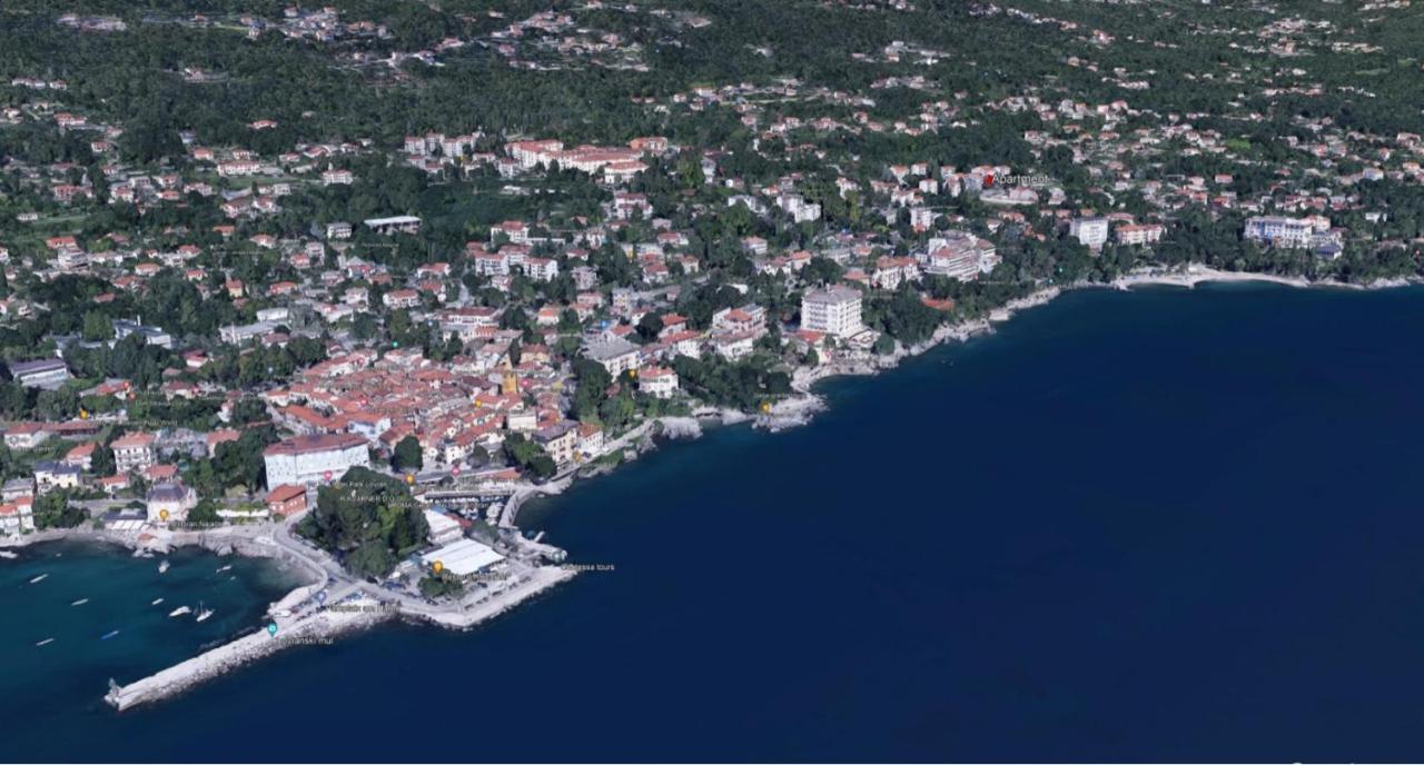 Apartment With Direct Sea View, Free Parking And Close To Beaches And Promenade Laurana Esterno foto