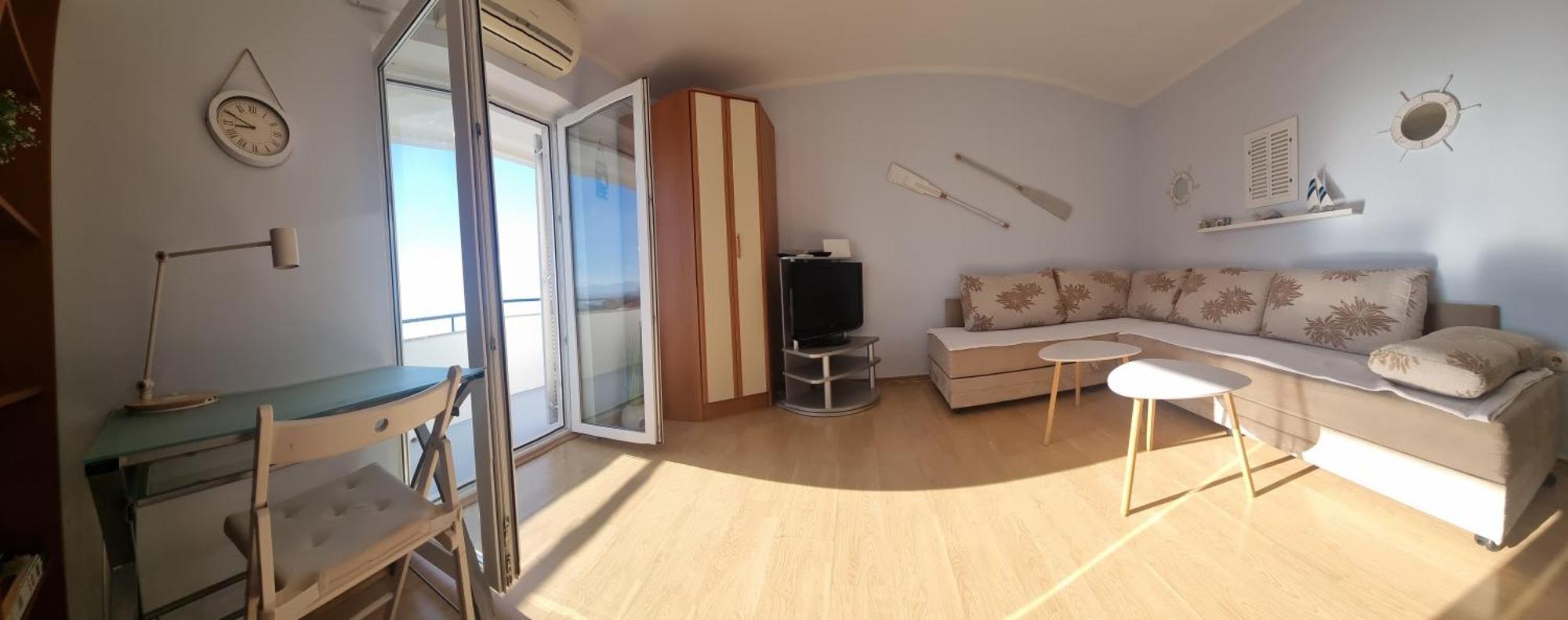 Apartment With Direct Sea View, Free Parking And Close To Beaches And Promenade Laurana Esterno foto